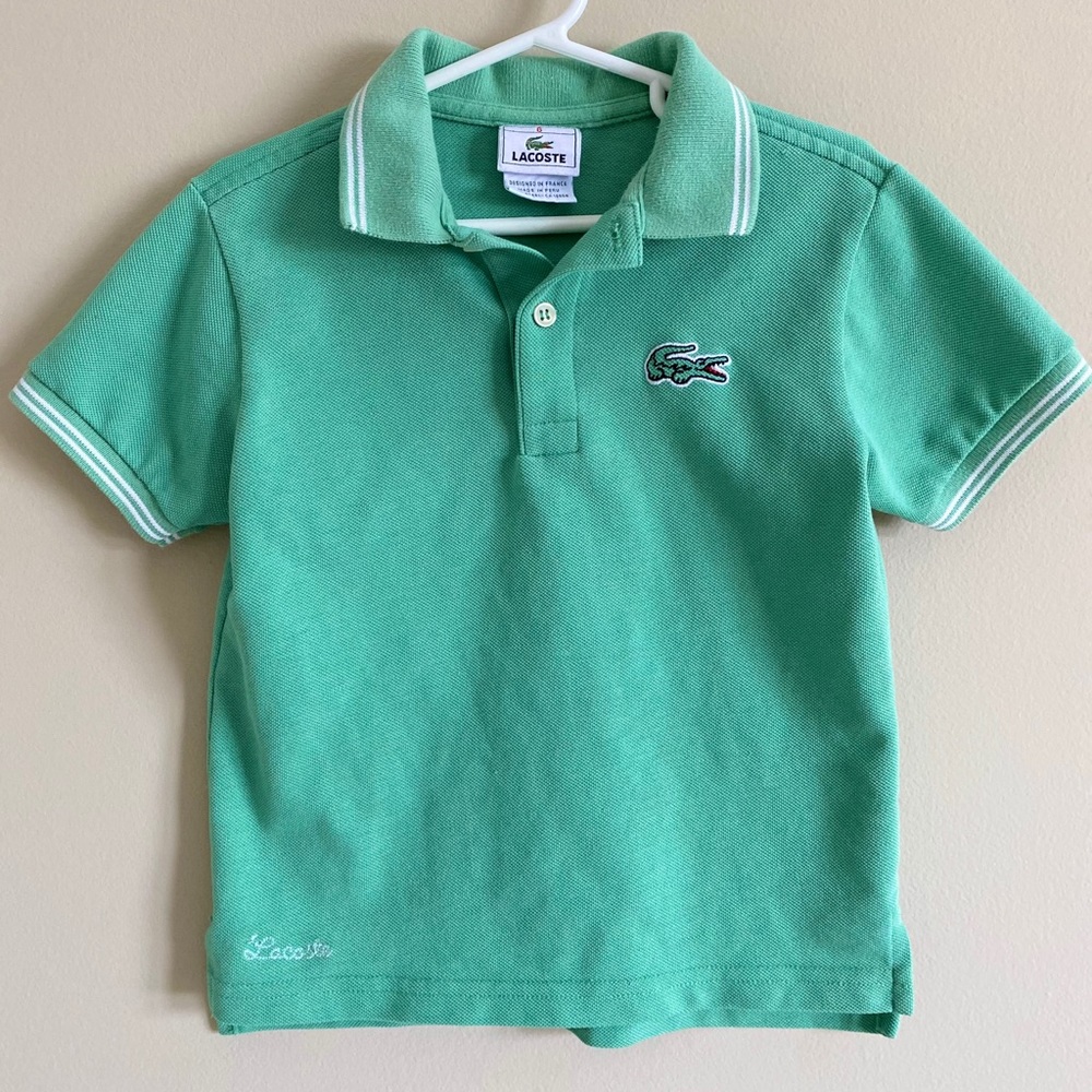 Lacoste boys collared tee 6